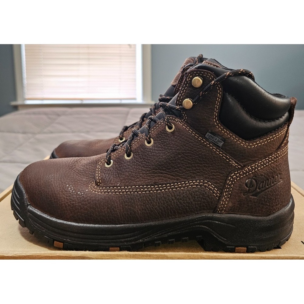 Danner® (Men's 8.5 D) Caliper™ Waterproof Work Boots in Brown - $190 - Picture 2 of 12